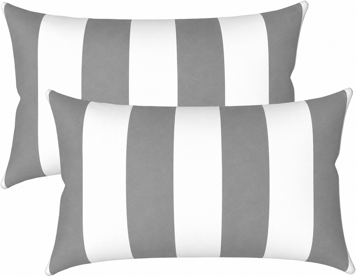 4 Pack Outdoor Lumbar Pillow Covers - 12x20 Inch, photo 3 of 10