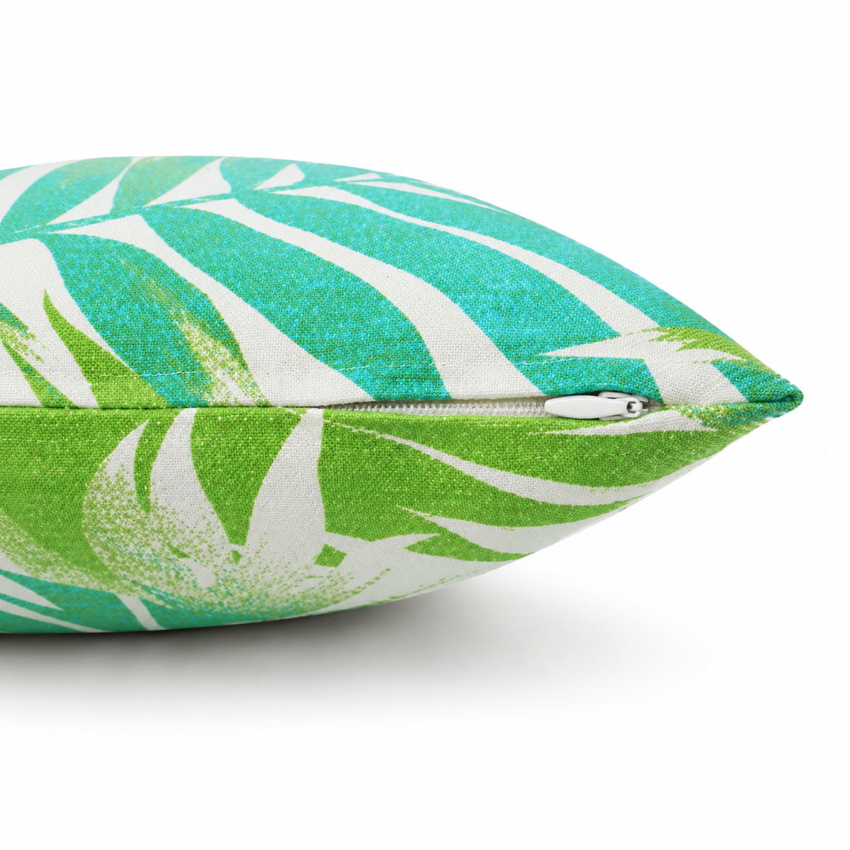 6 Pack Outdoor Pillow Covers - Aqua Tropical Palm by HouseOfZazla