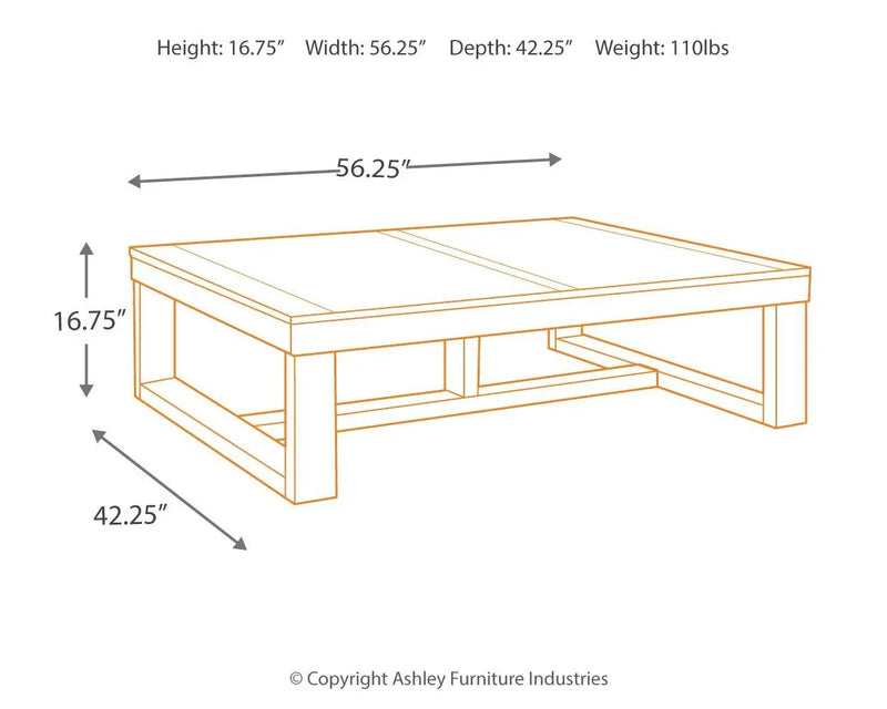 Watson - Rectangular Cocktail Table - Dark Brown by Unique Piece Furniture