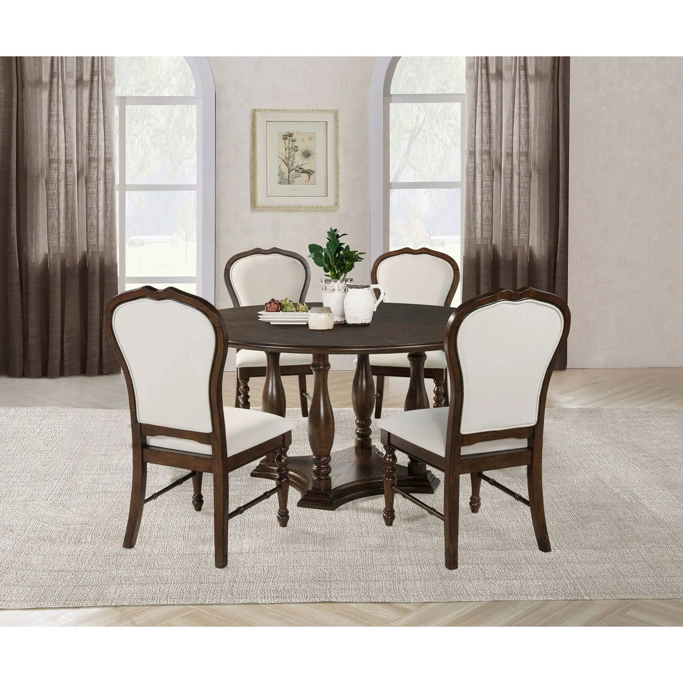 Claire - Round Dining Table Set by HouseOfZazla