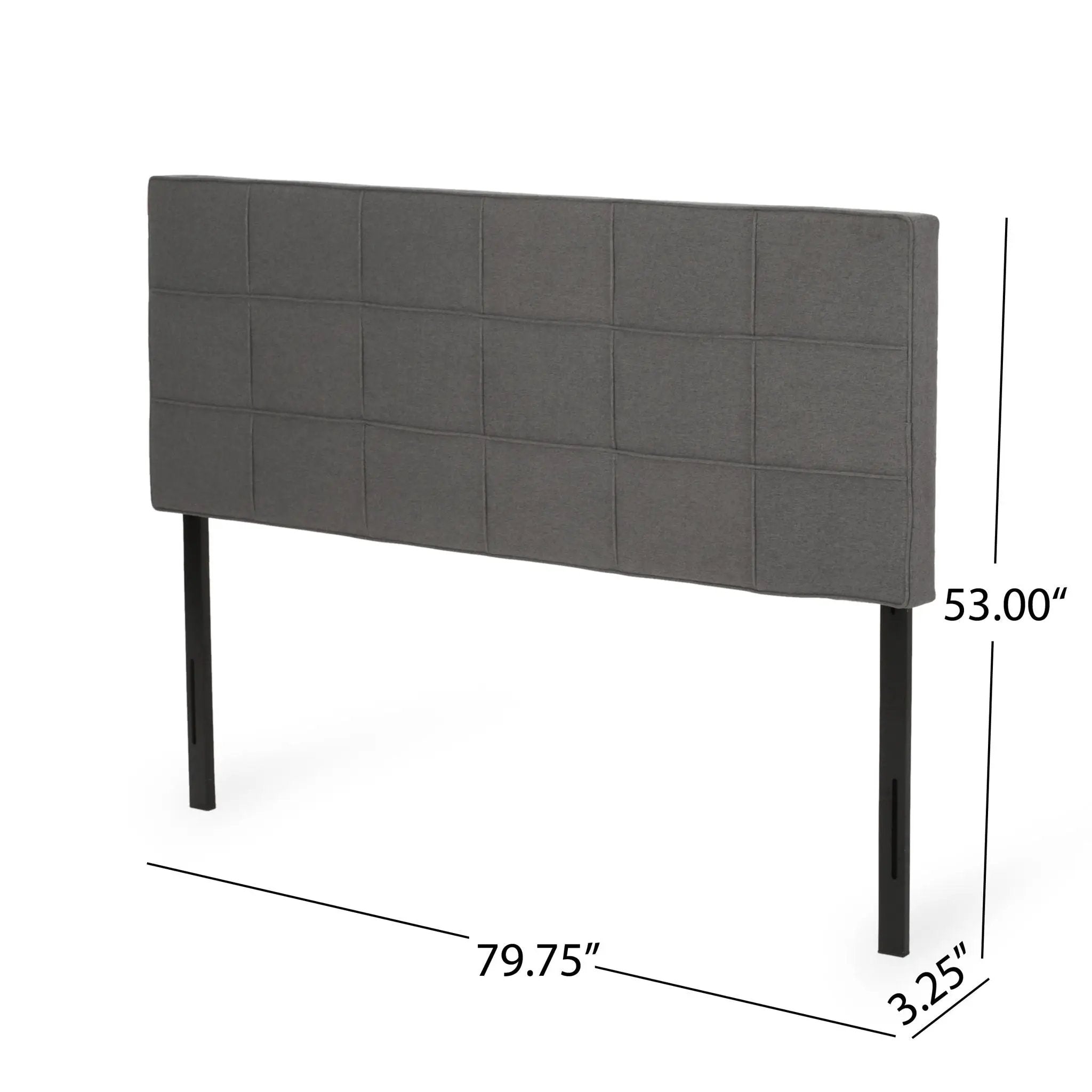 King / California King Sized Headboard - Charcoal Gray by HouseOfZazla