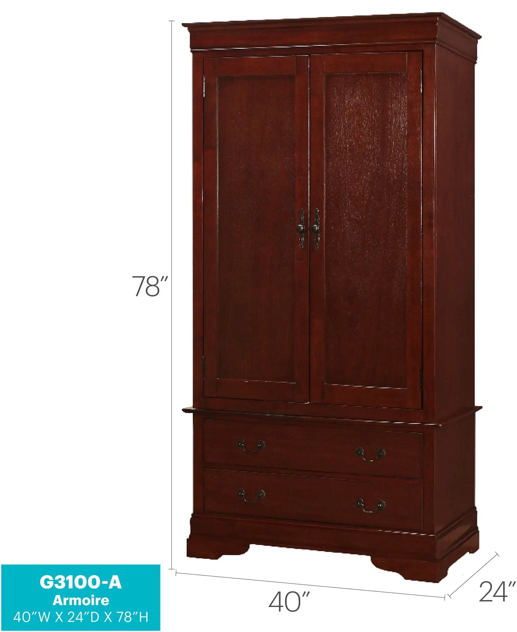 Elegant Traditional Armoire by Unique Piece Furniture
