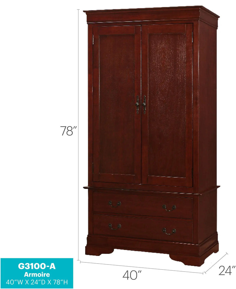 Elegant Traditional Armoire by Unique Piece Furniture