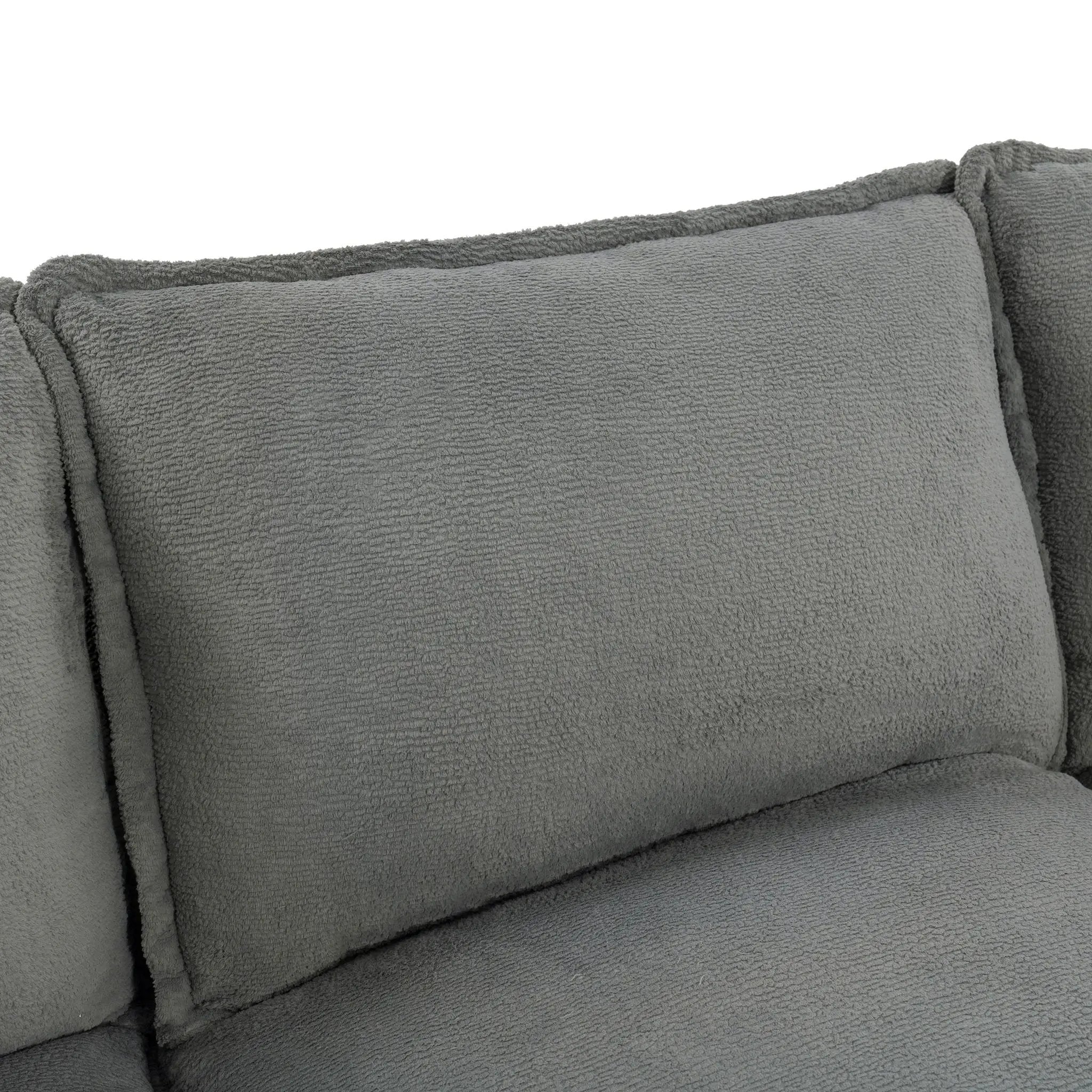 Modern 3 Seater Sofa With Side Storage Pockets For Living Room by HouseOfZazla