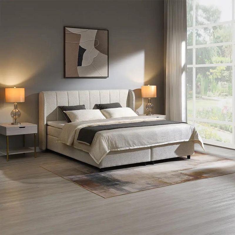 Adonia - Queen Bed With Storage - Beige by Unique Piece Furniture