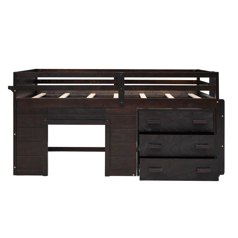 Loft Bed With Cabinet And Shelf by HouseOfZazla