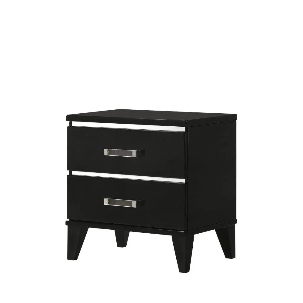 Chelsie - Nightstand - Black by HouseOfZazla
