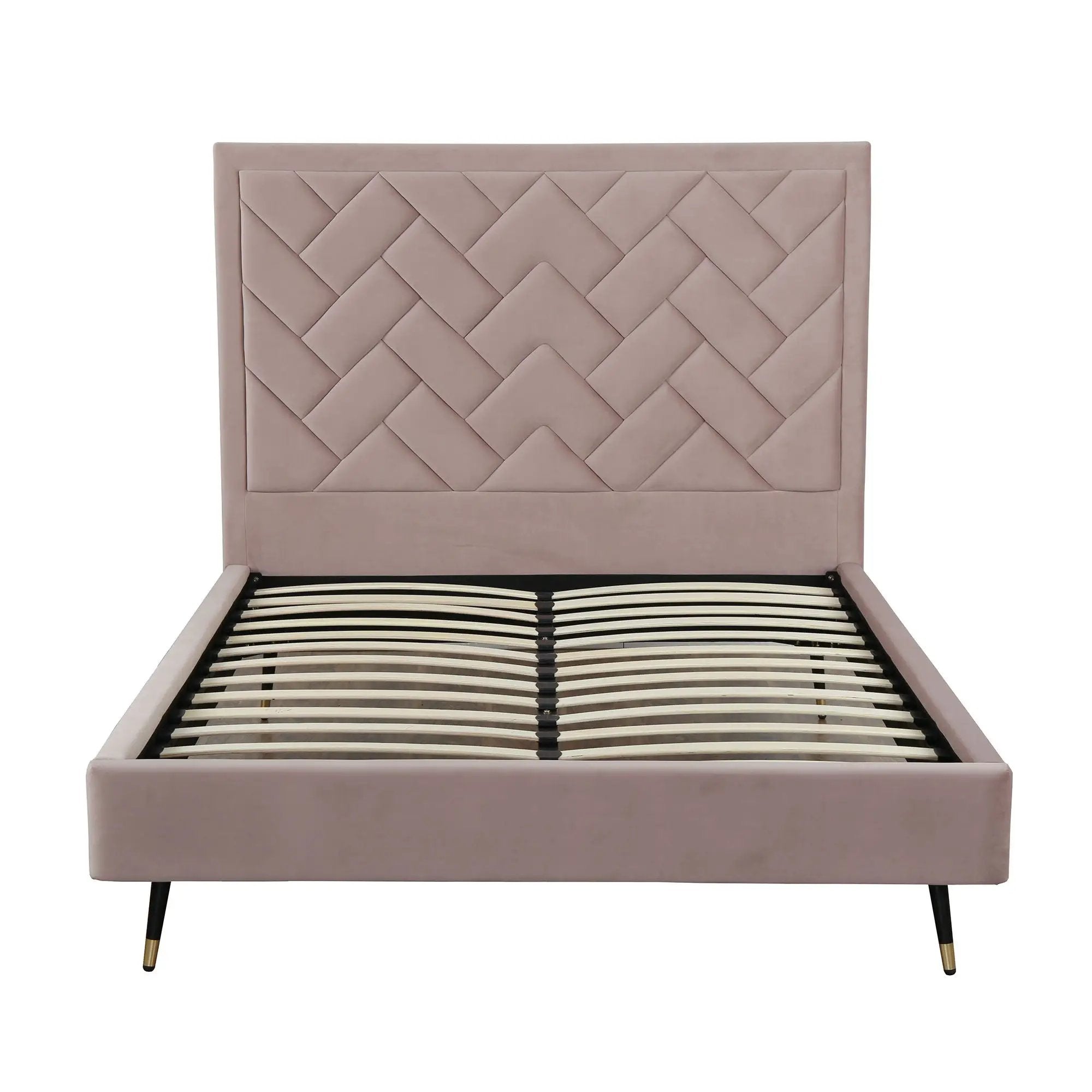 Crosby - Bed With Upholstered Headboard And Slats