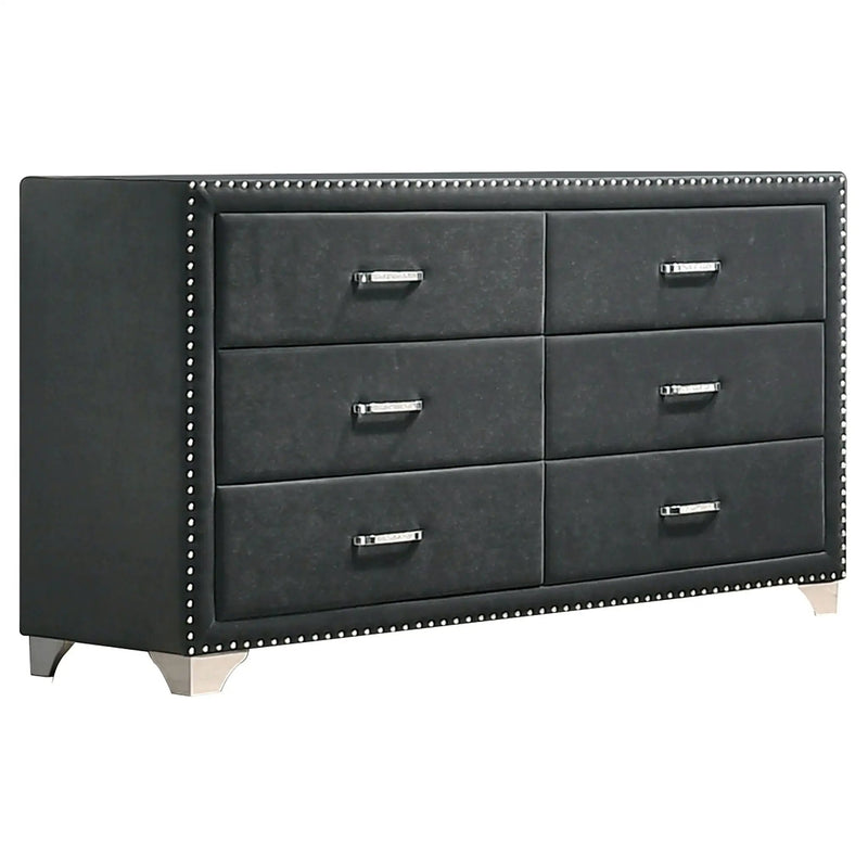 Melody 5-piece Queen Bedroom Set Grey by Unique Piece Furniture