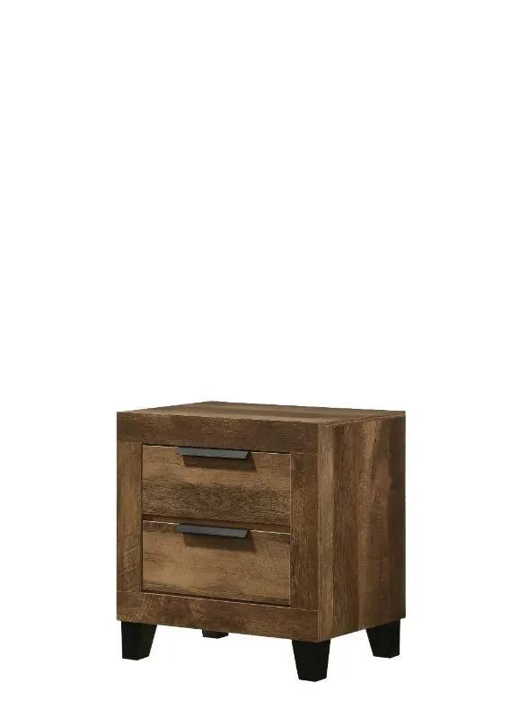 Morales - Nightstand - Rustic Oak by Unique Piece Furniture