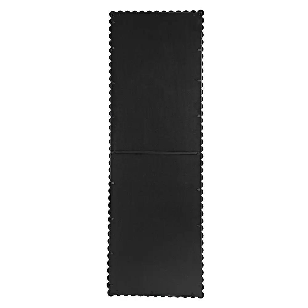 Full Length Mirror With Metal Beaded Frame, Rectangular Oversized Mirror For Living Room Bedroom - Black by Unique Piece Furniture
