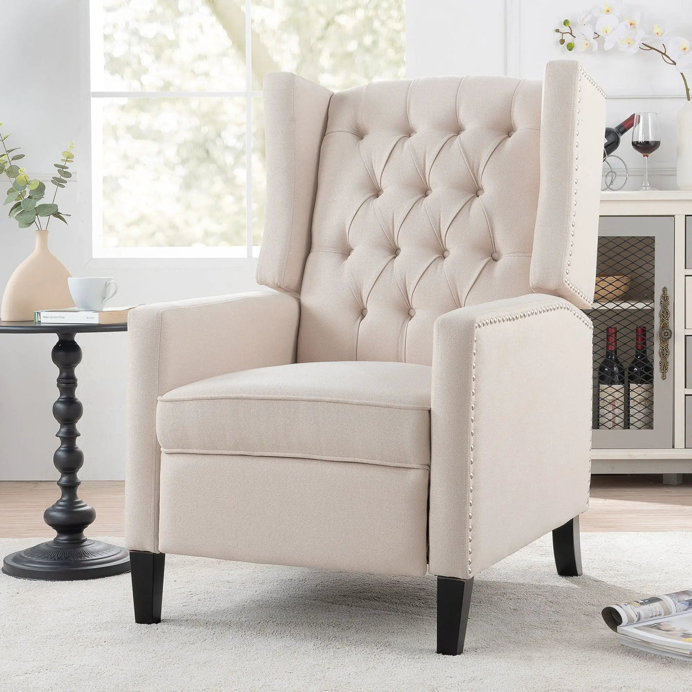 Manual Wing Chair Recliner by Unique Piece Furniture