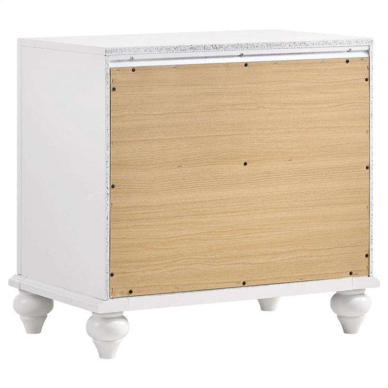 Barzini 2-drawer Nightstand White by Unique Piece Furniture