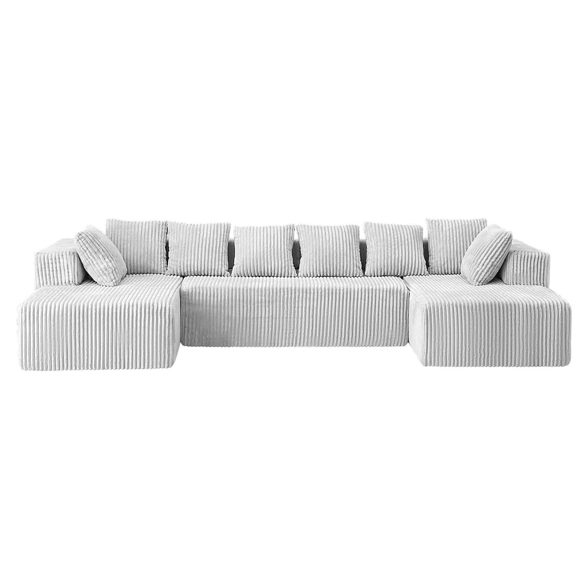Modular U Shaped Sectional Sofa by HouseOfZazla