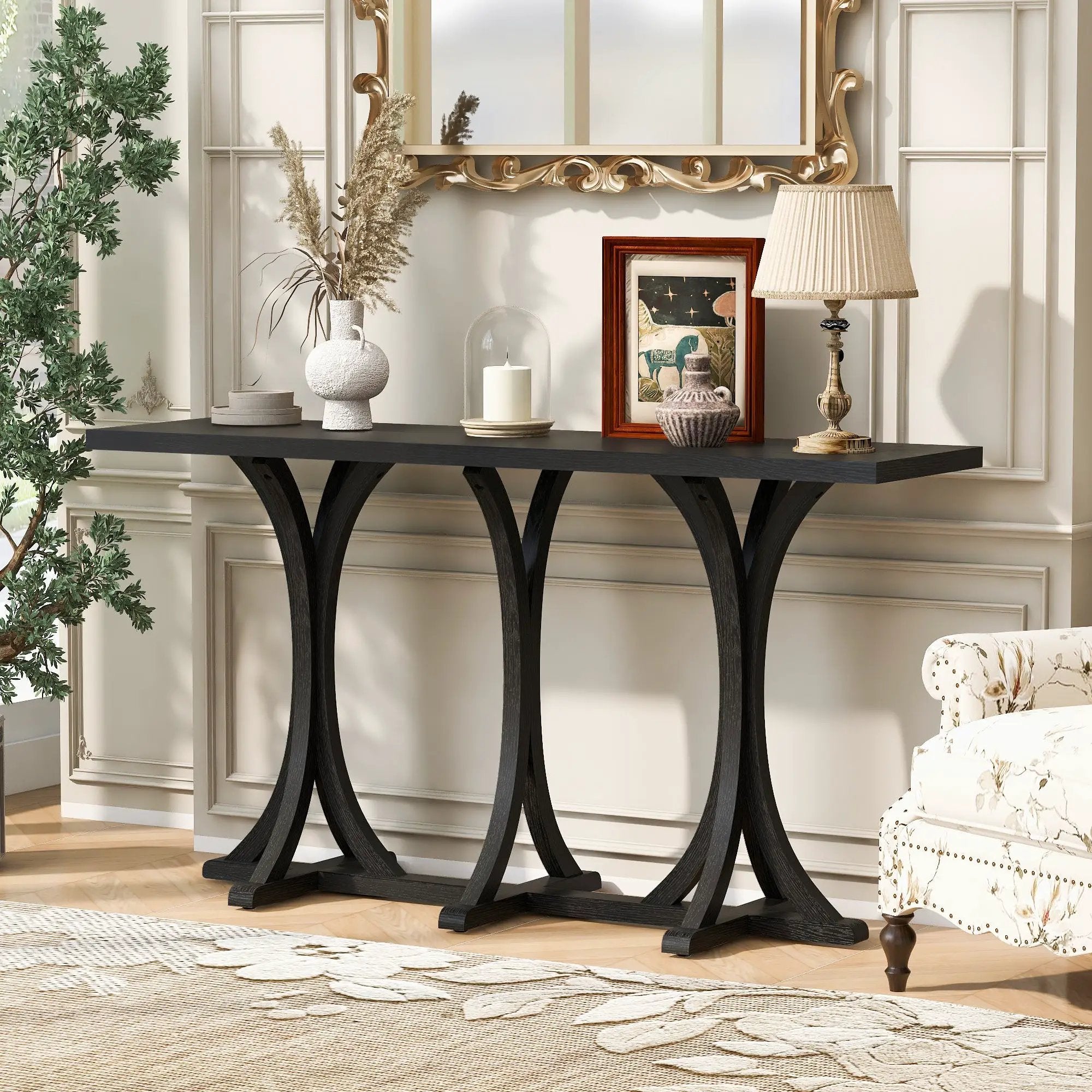 U-Style 59.8'' Wooden Console Table by HouseOfZazla