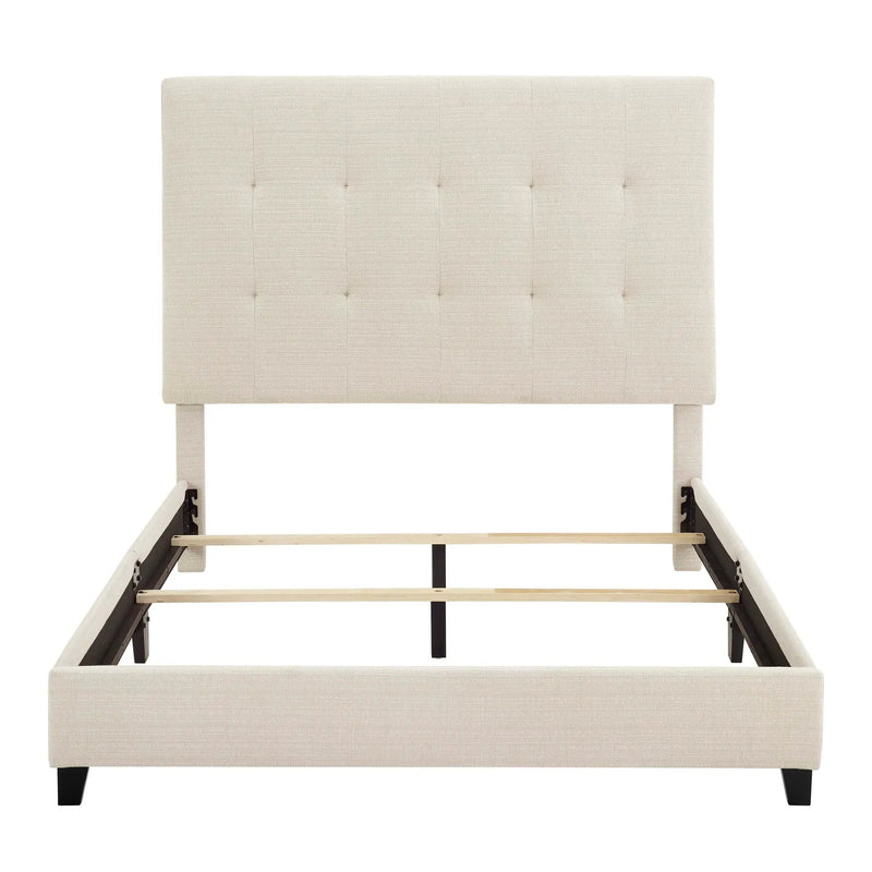 Tufted Upholstered Headboard Platform Bed by HouseOfZazla