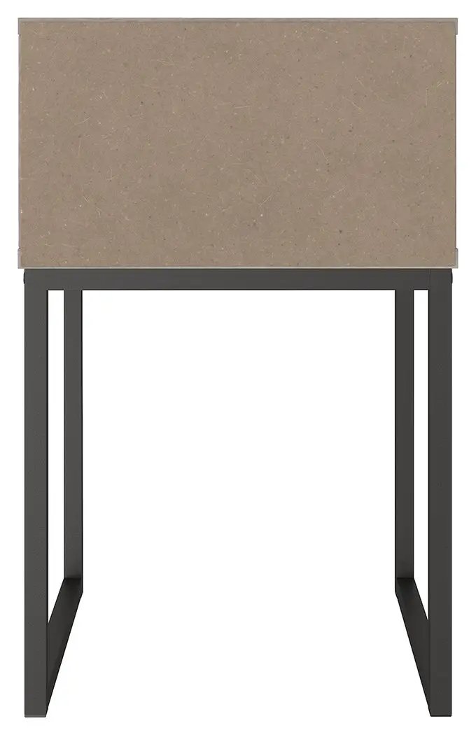 Neilsville - One Drawer Night Stand - Vinyl-Wrapped - Whitewash by Unique Piece Furniture