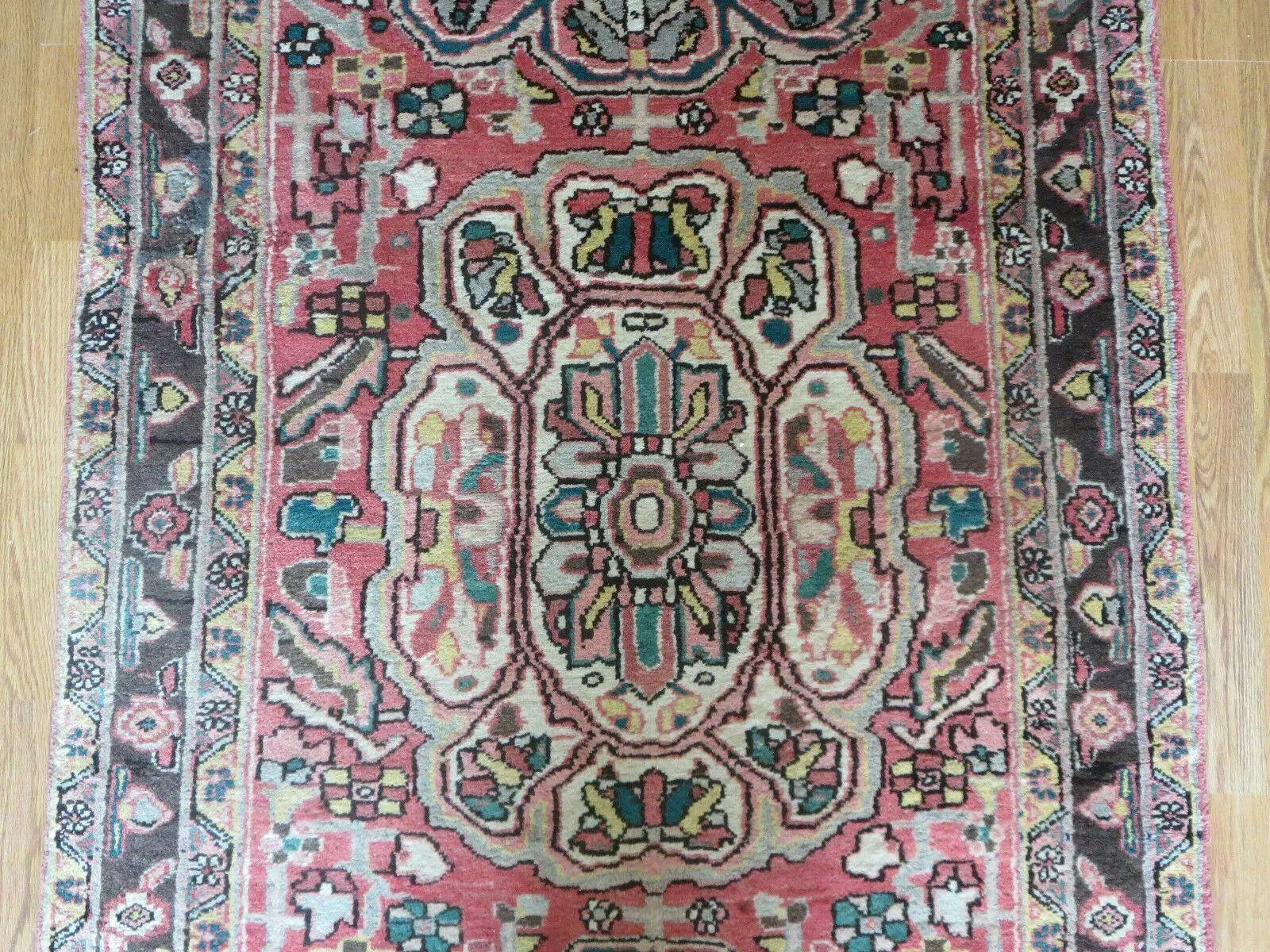 3' 9" X 10' 6" Semi Antique Handmade Turkish Wool Runner Rug by Jewel Rugs