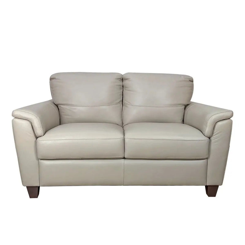 Pacific Palisades - Loveseat - Beige Leather by Unique Piece Furniture