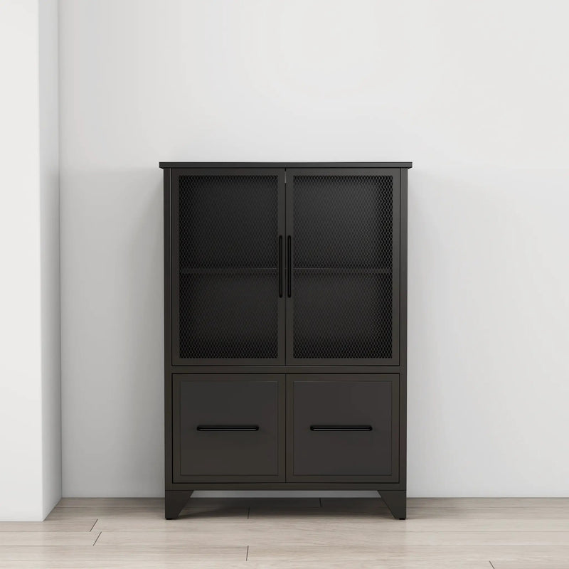 Storage Cabinet With 4 Iron Doors by HouseOfZazla