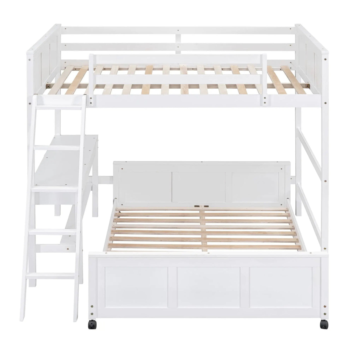 Full Over Full Bunk Bed With Desk by Unique Piece Furniture
