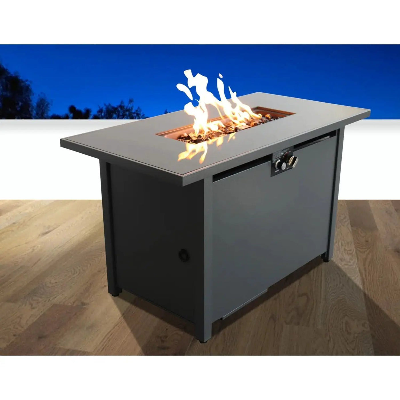 Rectangular Fire Pit With Frame Elegant Design by HouseOfZazla