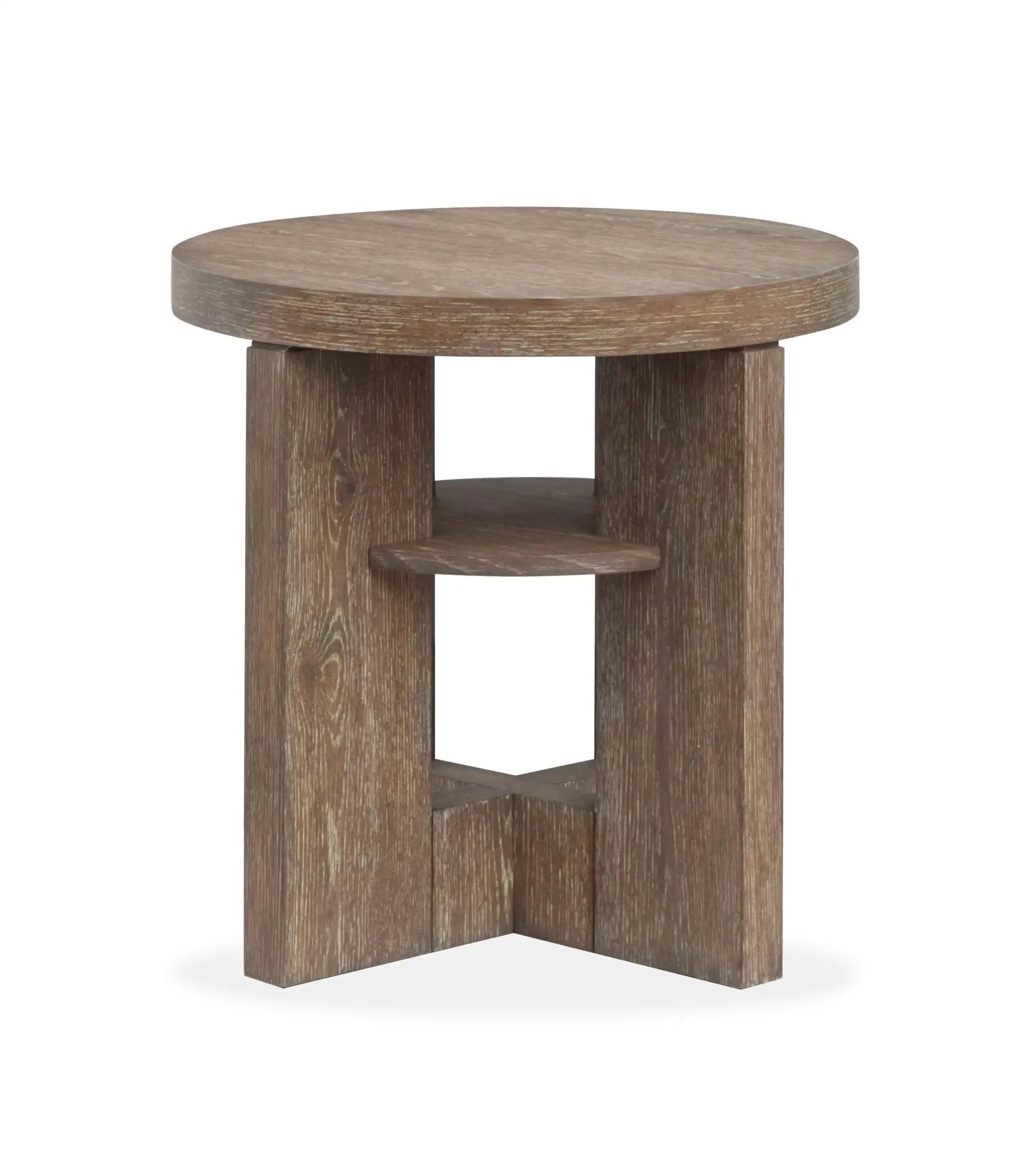 Cypress - Round End Table - Spiced Brown by Unique Piece Furniture