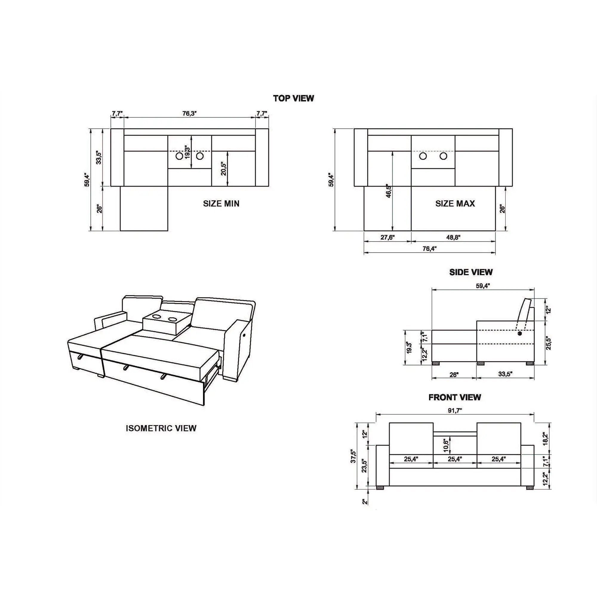 Territory - Pull Out Sofa Bed by HouseOfZazla
