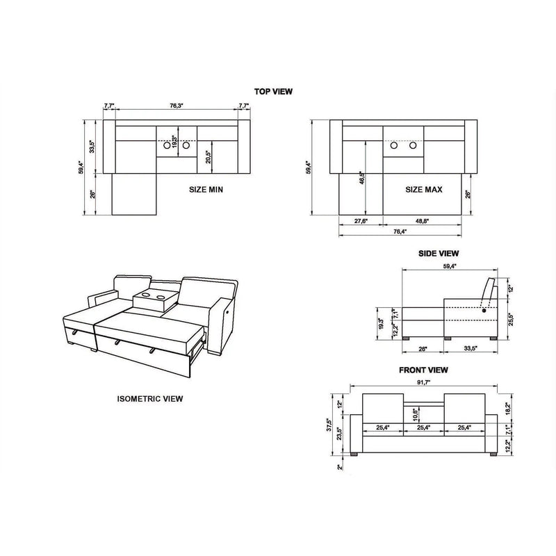 Territory - Pull Out Sofa Bed by HouseOfZazla