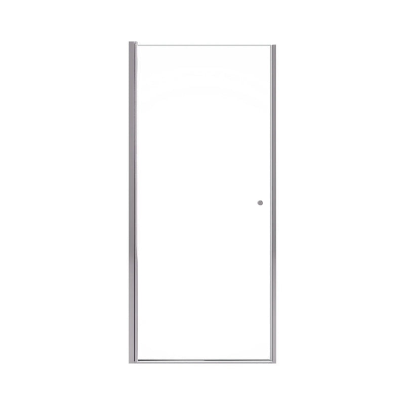 Semi Frameless Circular Pivot Shower Door with 1/4" Tempered Glass by HouseOfZazla