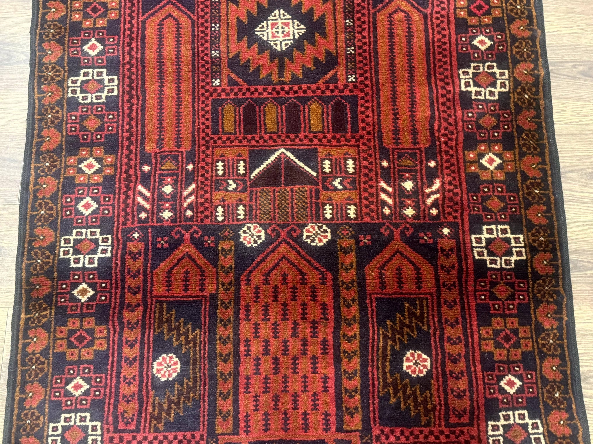 Afghan Rug 3x7, Balouch Carpet, Tribal Rug, Red, New by Jewel Rugs