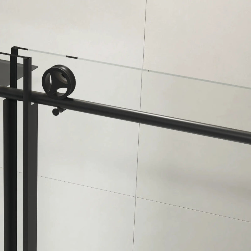 60" W x 76" H Sliding Frameless Shower Door in Matte by HouseOfZazla