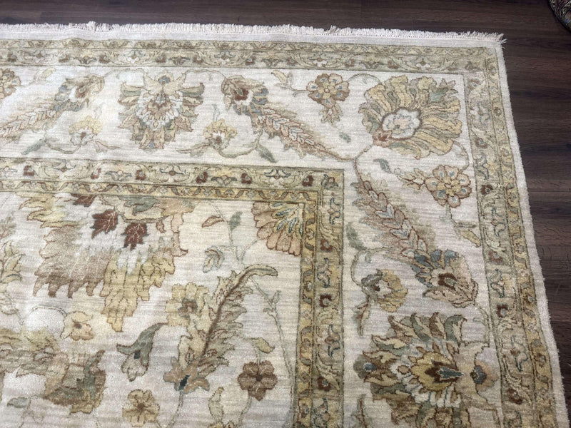 Palace Size Rug 12x15, Neutral Light Colors, Oat, Peshawar Chobi Oushak Rug, Handmade Wool Rug by Jewel Rugs