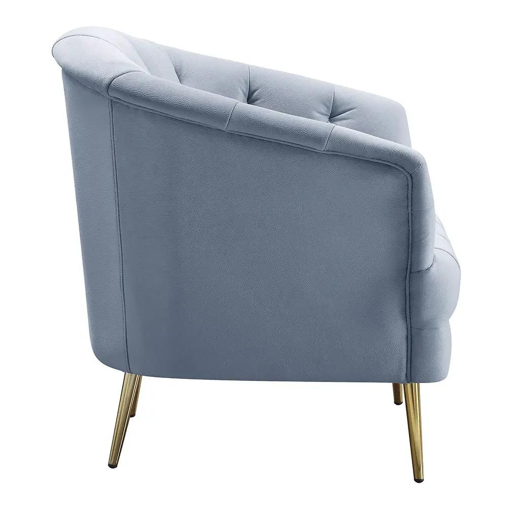 Bayram - Chair - Light Gray Velvet by Unique Piece Furniture