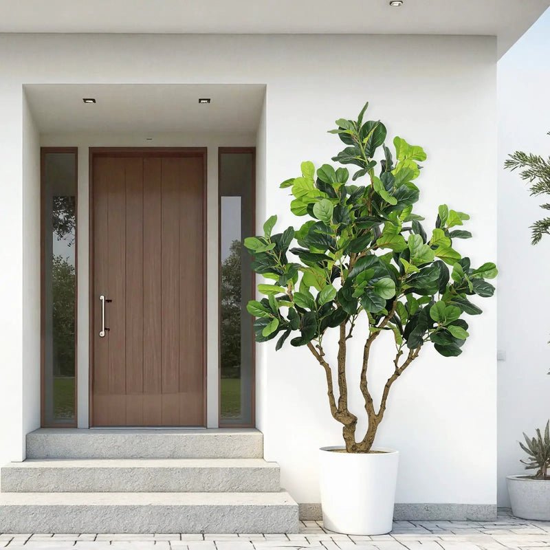 7FT Tall Artificial Banyan Tree Silk Plant – Large Faux Greenery by HouseOfZazla