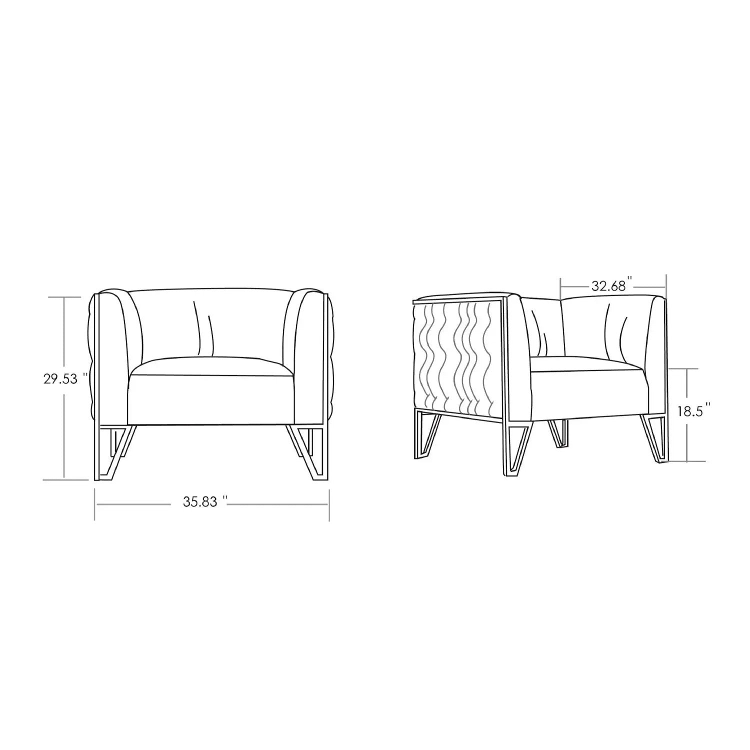 Vector - Lounge Chair - Gray by HouseOfZazla
