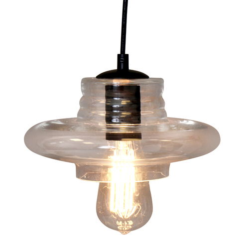 Torus - Saucer Industrial Pendant - Clear by HouseOfZazla