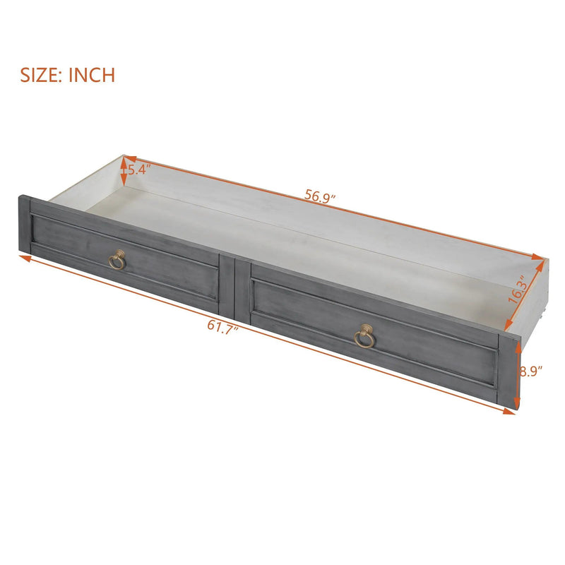 Murphy Bed With Large Drawers And Stylish Design by HouseOfZazla