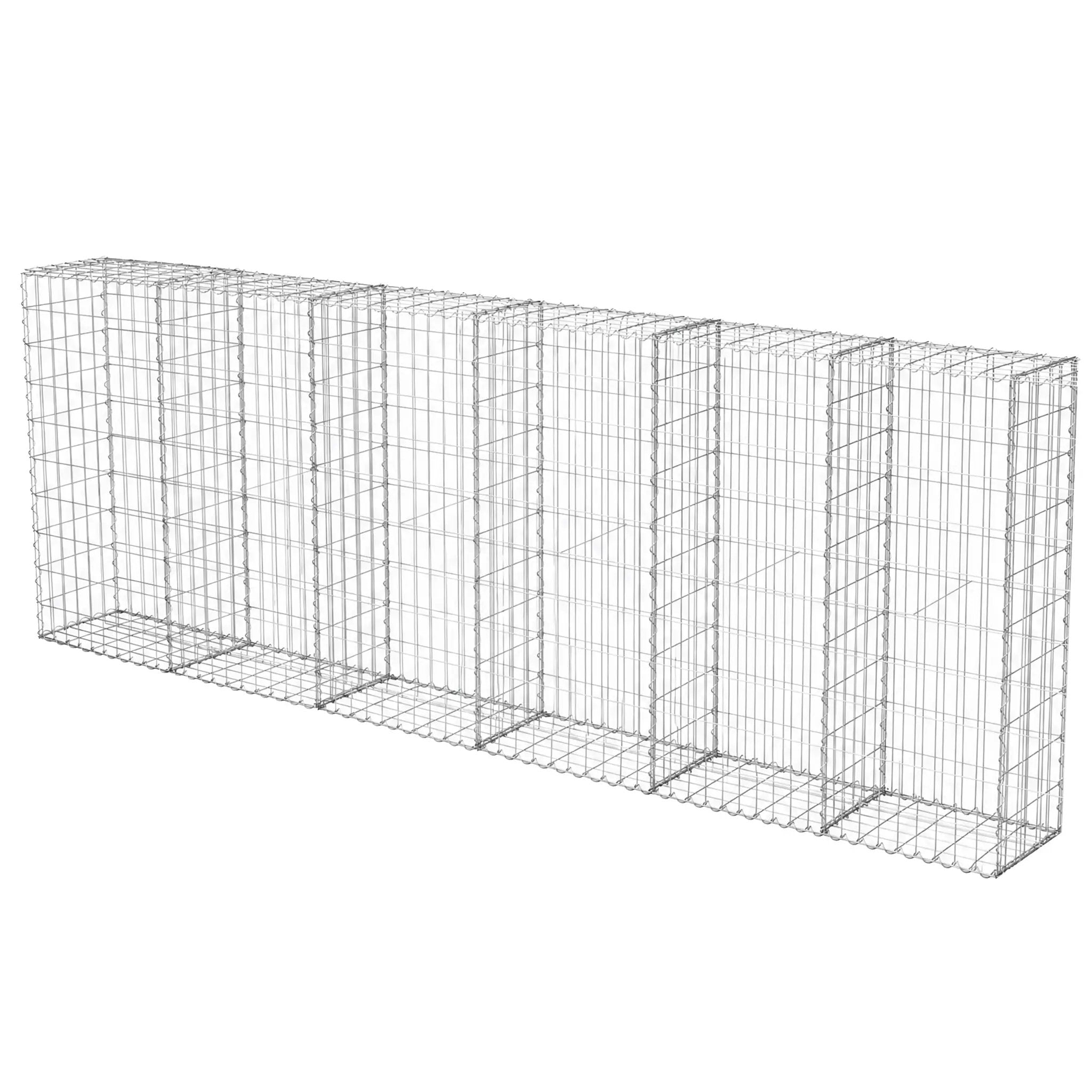 Galvanized Steel Gabion Basket with Dividers by HouseOfZazla