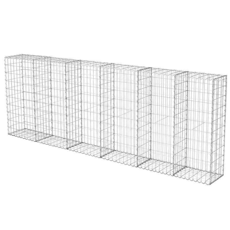 Galvanized Steel Gabion Basket with Dividers by HouseOfZazla