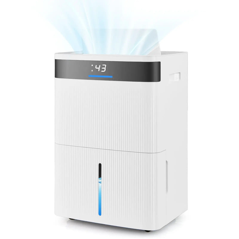 74 Pints Dehumidifier for Home 4500 Sq.Ft Dehumidifier-White by DirectDeals
