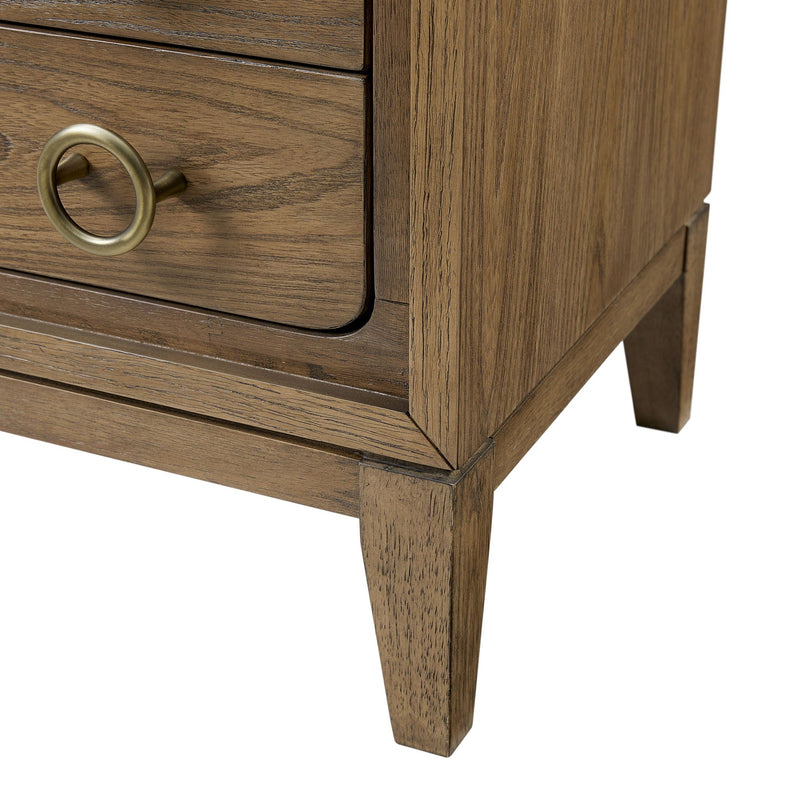 3 Drawer Nightstand With USB - Latte by HouseOfZazla