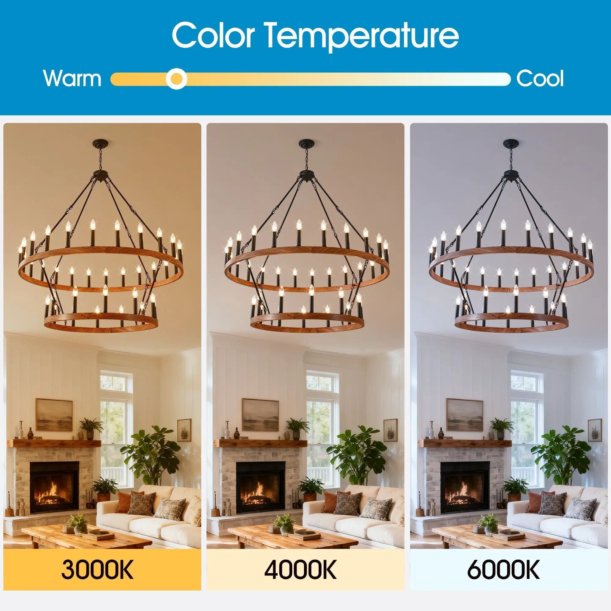 47.24 Inch Large Wagon Wheel Chandelier by HouseOfZazla