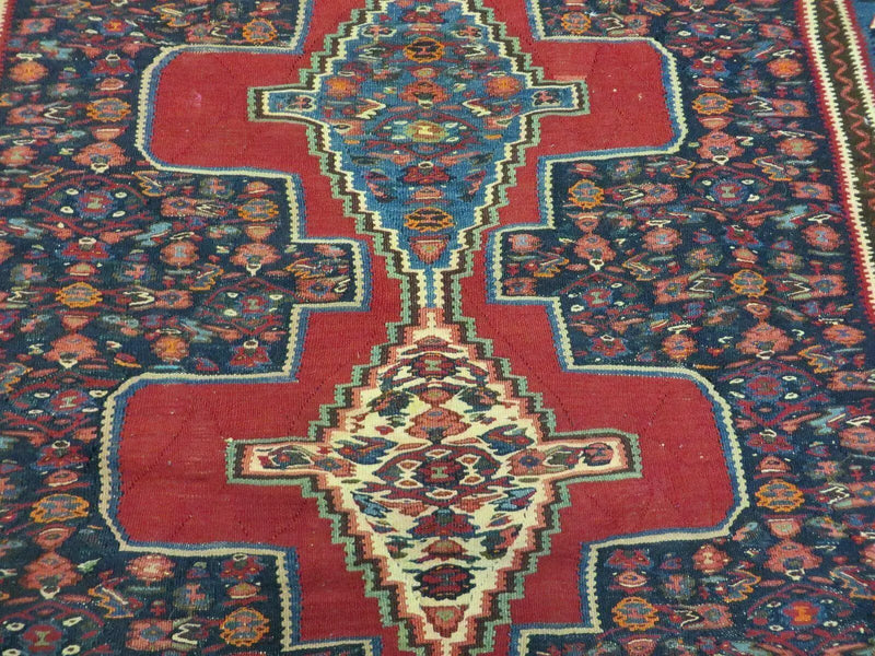 4' X 5' Antique Handmade Turkish Wool Kilim Flat weave Rug Blanket Tribal by Jewel Rugs