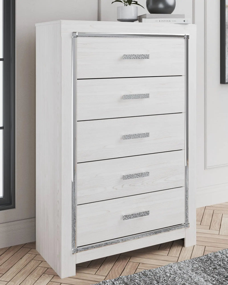 Altyra - Five Drawer Chest - White by Unique Piece Furniture
