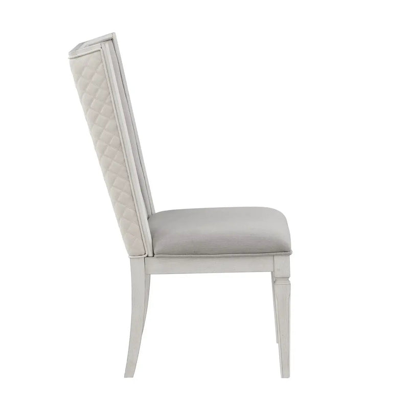 Katia - Side Chair (Set of 2) - Gray / White by Unique Piece Furniture