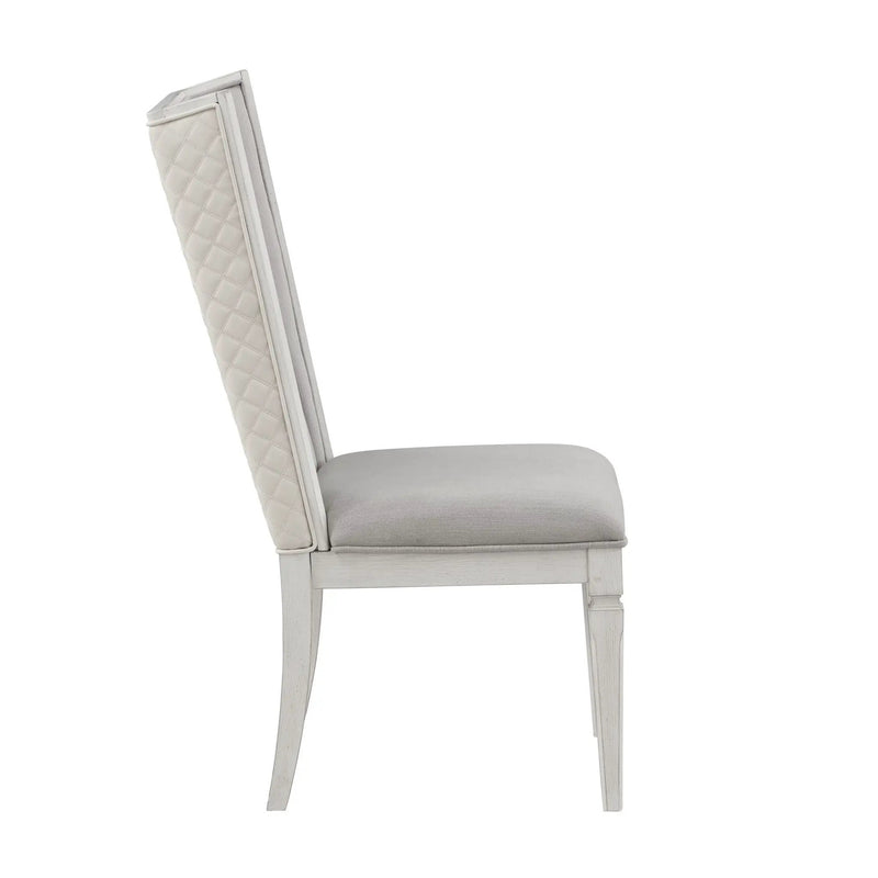 Katia - Side Chair (Set of 2) - Gray / White by HouseOfZazla