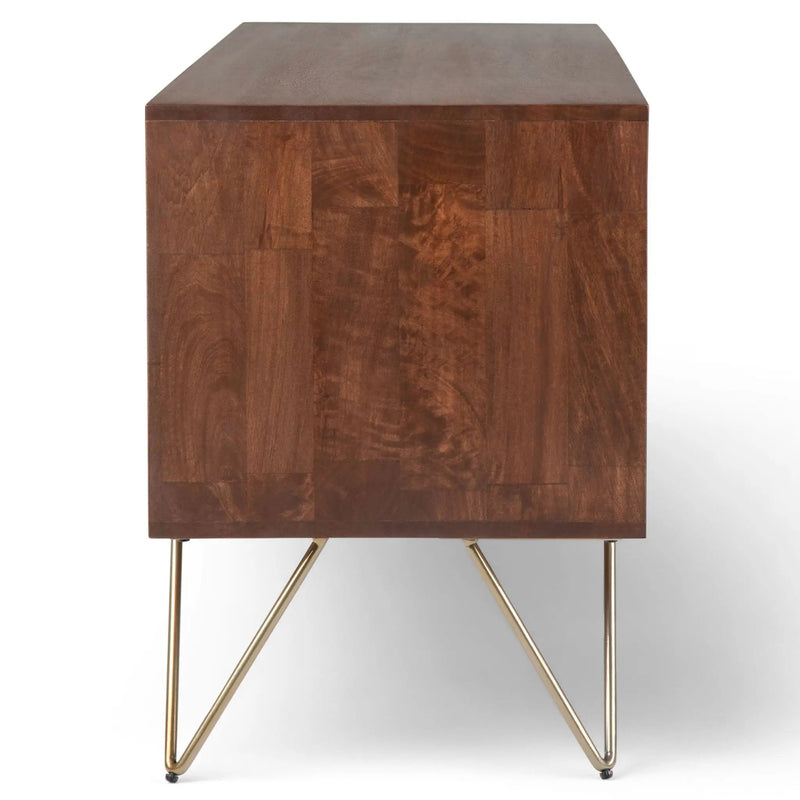 Hunter - TV Media Stand - Umber Brown Stain by HouseOfZazla