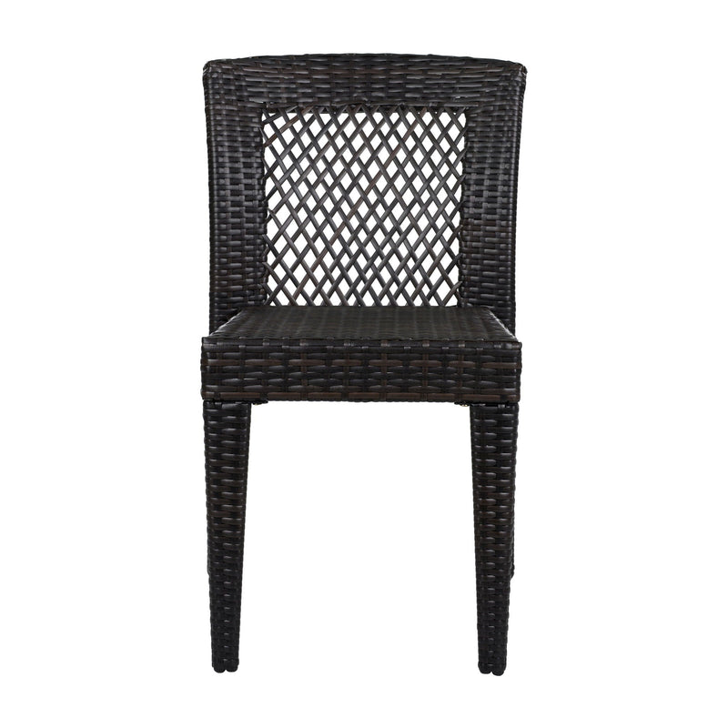 7 Piece Outdoor Dining Set with Table and 6 Chairs - Brown Multi by HouseOfZazla