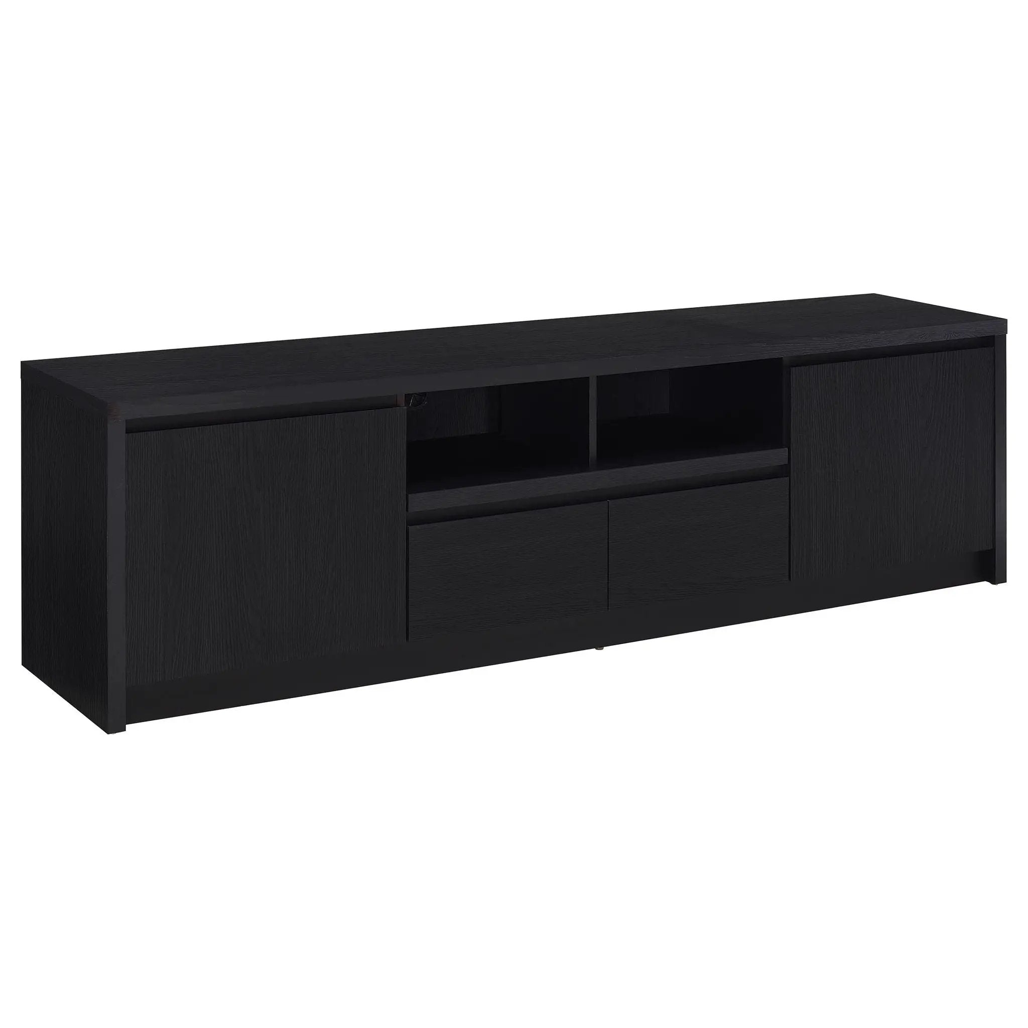Winfield 78-inch 2-door TV Stand Media Console Black by Unique Piece Furniture